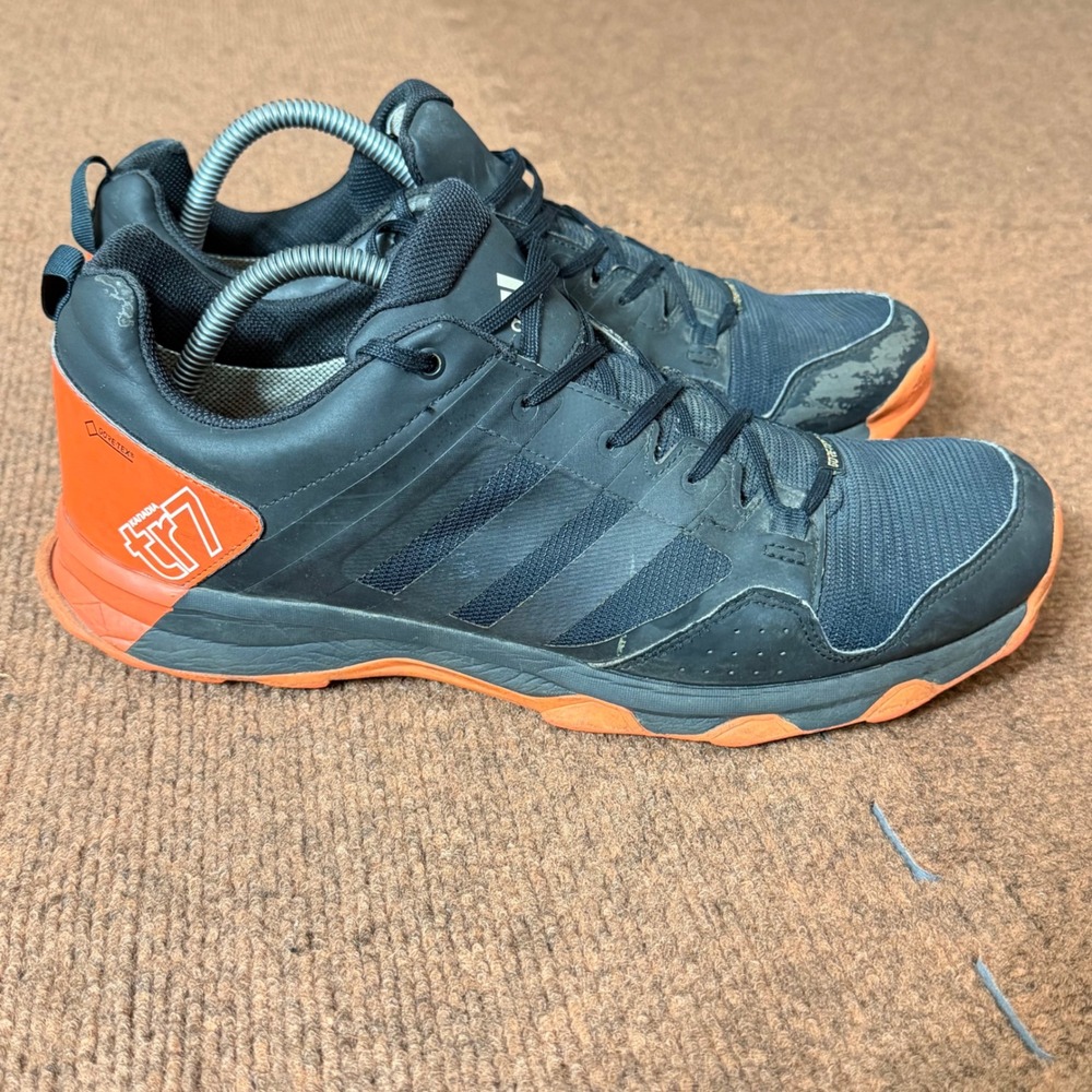Adidas Kanadia 7 TR GTX Gore-Tex Mens Trail Running Shoes Blk Orange BB5428 11.5